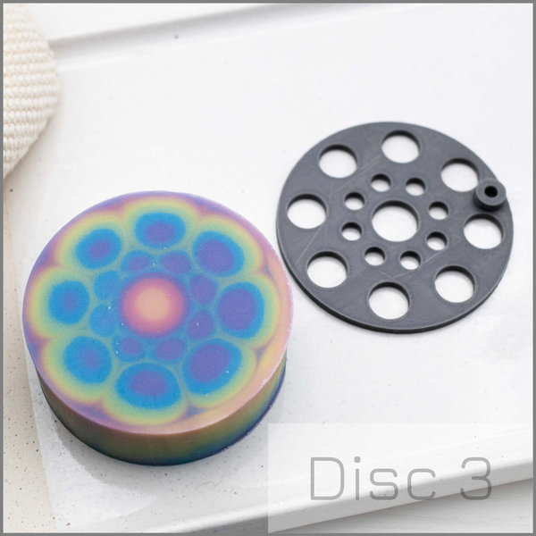 Disc3 - Shaper zur Herstellung von Kaleidoskop-Seife